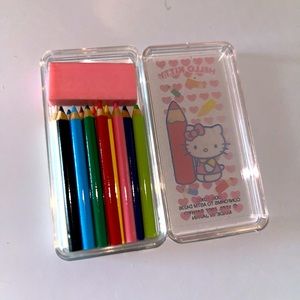 Tiny adorable vintage hello kitty pencil mini kit!